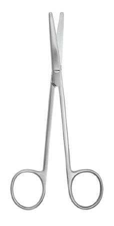 McKesson Argent - Dissecting Scissors Metzenbaum 5-1/2 Inch Length Surgical Grade Stainless Steel NonSterile Finger Ring Handle Curved Blunt Tip / Blunt Tip - 43-1-336