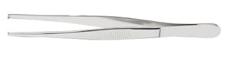 McKesson Argent - Tissue Forceps 4-1/2 Inch Length Surgical Grade Stainless Steel NonSterile NonLocking Thumb Handle 1 X 2 Teeth - 43-1-753