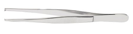 McKesson Argent - Tissue Forceps 5-1/2 Inch Length Surgical Grade Stainless Steel NonSterile NonLocking Thumb Handle 1 X 2 Teeth - 43-1-762