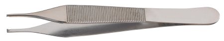 McKesson Argent - Tissue Forceps Adson 4-3/4 Inch Length Surgical Grade Stainless Steel NonSterile NonLocking Thumb Handle Straight 1 X 2 Teeth - 43-1-775