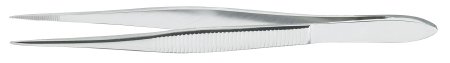 McKesson Argent - Splinter Forceps Semken 4-1/2 Inch Length Surgical Grade Stainless Steel NonSterile NonLocking Thumb Handle Straight 1.5 mm Sharp Tips - 43-1-781
