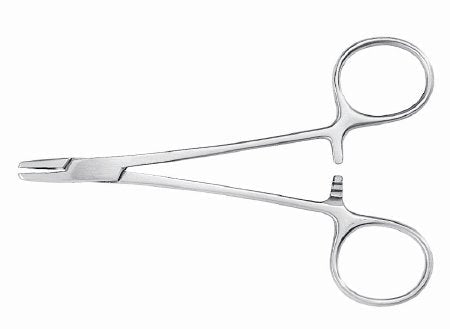 McKesson Argent - Needle Holder 4-3/4 Inch Length Serrated Jaws Finger Ring Handle - 43-1-826