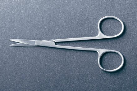 McKesson - Iris Scissors 3-1/2 Inch Office Grade Stainless Steel Finger Ring Handle - 43-2-107