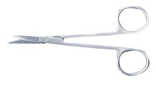 McKesson - Iris Scissors 4-1/2 Inch Office Grade Stainless Steel Finger Ring Handle Sharp Tip / Sharp Tip - 43-2-109