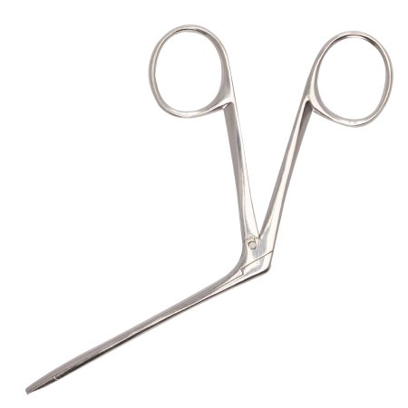 McKesson - Ear Forceps Hartmann 3-1/2 Inch Length Office Grade Stainless Steel NonSterile Finger Ring Handle Serrated Alligator Tip - 43-2-209
