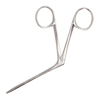 McKesson - Ear Forceps Hartmann 3-1/2 Inch Length Office Grade Stainless Steel NonSterile Finger Ring Handle Serrated Alligator Tip - 43-2-209