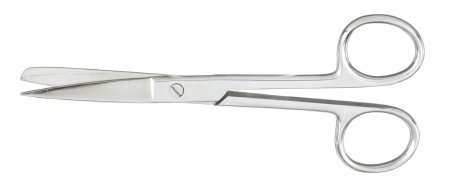 McKesson - Operating Scissors 5-1/2 Inch Length Office Grade Stainless Steel Finger Ring Handle Straight Sharp Tip / Blunt Tip - 43-2-272