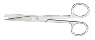 McKesson - Operating Scissors 5-1/2 Inch Length Office Grade Stainless Steel Finger Ring Handle Straight Sharp Tip / Blunt Tip - 43-2-272