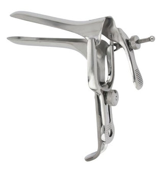 McKesson - Vaginal Speculum Graves NonSterile Office Grade Stainless Steel Large Double Blade Duckbill Reusable Without Light Source Capability - 43-2-324