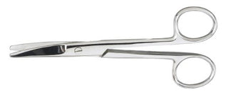 McKesson - Dissecting Scissors Metzenbaum 7 Inch Length Office Grade Stainless Steel Finger Ring Handle Curved Blunt Tip / Blunt Tip - 43-2-340