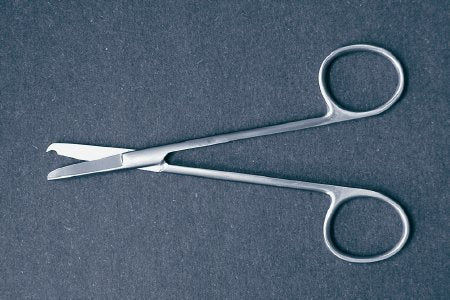 McKesson - Suture Scissors Spencer 3-1/2 Inch Office Grade Stainless Steel NonSterile Finger Ring Handle Straight Blunt Tip / Blunt Tip - 43-2-346