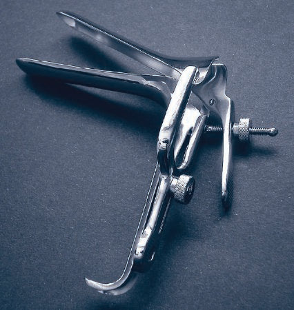 McKesson - Vaginal Speculum Pederson NonSterile Office Grade Stainless Steel Medium Double Blade Duckbill Reusable Without Light Source Capability - 43-2-348