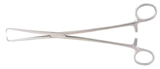 McKesson - Uterine Tenaculum Forceps Schroeder-Braun 9-3/4 Inch Length Office Grade Stainless Steel NonSterile Finger Ring Handle Straight - 43-2-386
