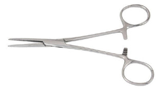 McKesson - Hemostatic Forceps Crile 5-1/2 Inch Length Office Grade Stainless Steel NonSterile Ratchet Lock Finger Ring Handle Straight - 43-2-447