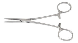 McKesson - Hemostatic Forceps Crile 6-1/4 Inch Length Office Grade Stainless Steel NonSterile Ratchet Lock Finger Ring Handle Straight - 43-2-458