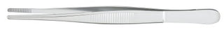McKesson - Dressing Forceps 5 Inch Length Office Grade Stainless Steel NonSterile NonLocking Thumb Handle Serrated Tip - 43-2-710