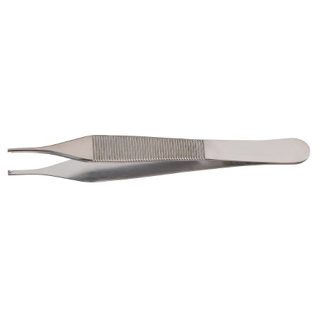 McKesson - Tissue Forceps Adson 4-3/4 Inch Length Office Grade Stainless Steel NonSterile NonLocking Thumb Handle 1 X 2 Teeth - 43-2-775