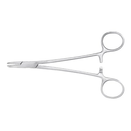 McKesson - Needle Holder 6 Inch Length Serrated Jaws Finger Ring Handle - 43-2-847