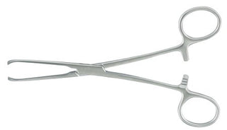 McKesson - Tissue Forceps Allis 6 Inch Length Office Grade Stainless Steel NonSterile NonLocking Thumb Handle 4 X 5 Teeth - 43-2-930
