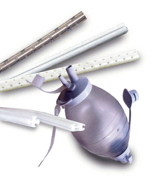 S-Vac - Wound Drain Tube Silicone Full-Fluted Style 7 Fr. Size - 322211