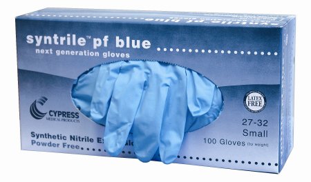 Syntrile pf - Exam Glove X-Large NonSterile Nitrile Standard Cuff Length Fully Textured Blue Not Chemo Approved - 27-38