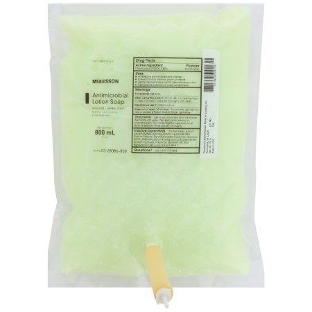 McKesson - Antimicrobial Soap Lotion 800 mL Dispenser Refill Bag Herbal Scent - 53-28086-800