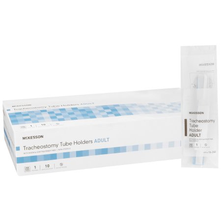 McKesson - Tracheostomy Tube Holder One Size Fits Most Flexible Material Adult Adjustable - 16-240