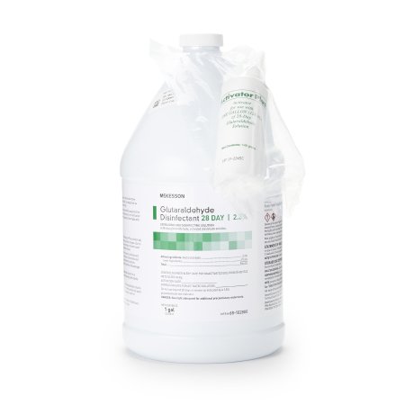 McKesson 28 Day - Glutaraldehyde High-Level Disinfectant Activation Required Liquid 1 gal. Jug Max 28 Day Reuse - 68-102800