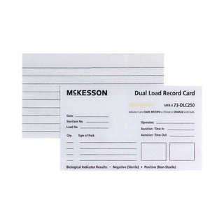 McKesson - Sterilization Record Card Steam / EO Gas - 73-DLC250