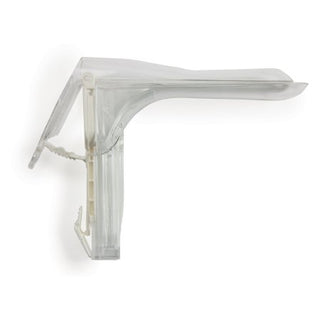 McKesson - Vaginal Speculum Graves NonSterile Office Grade Acrylic Large Double Blade Duckbill Disposable Corded Light Source Compatible - 16-8314