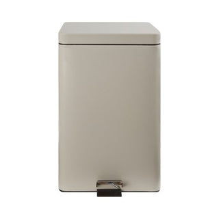 McKesson - Trash Can with Plastic Liner 32 Quart Square Beige Steel Step On - 81-35268
