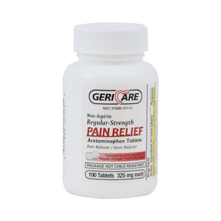 Geri-Care - Pain Relief 325 mg Strength Acetaminophen Tablet 100 per Bottle - 60-101-01