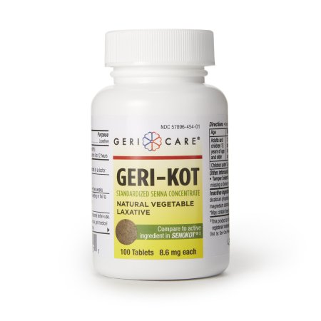 Geri-Care - Laxative Tablet 100 per Bottle 8.6 mg Strength Sennosides - 60-451-01
