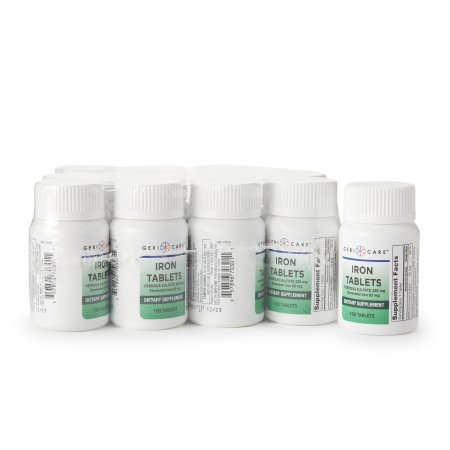 Geri-Care - Mineral Supplement Iron 325 mg Strength Tablet 100 per Bottle - 60-703-01