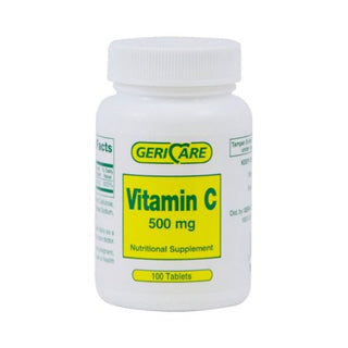Geri-Care - Vitamin C Supplement Ascorbic Acid 500 mg Strength Tablet 100 per Bottle - 60-841-01