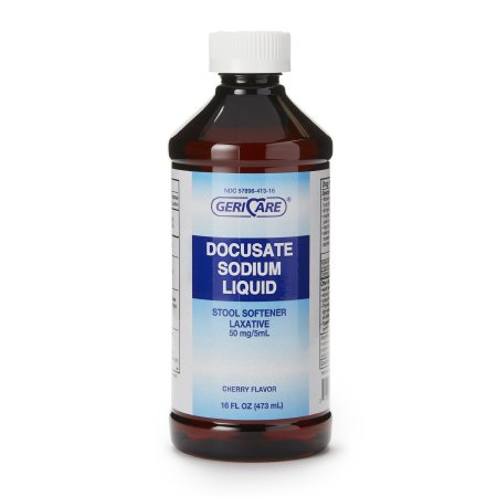 McKesson Brand - Stool Softener Liquid 16 oz. 50 mg / 5 mL Strength Docusate Sodium - Q402-16-GCP