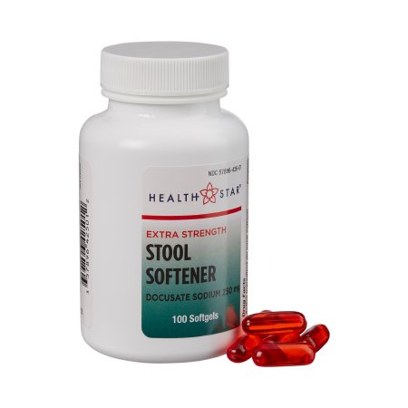 Geri-Care HealthStar - Stool Softener Softgel 100 per Bottle 250 mg Strength Docusate Sodium - 425-01-HST