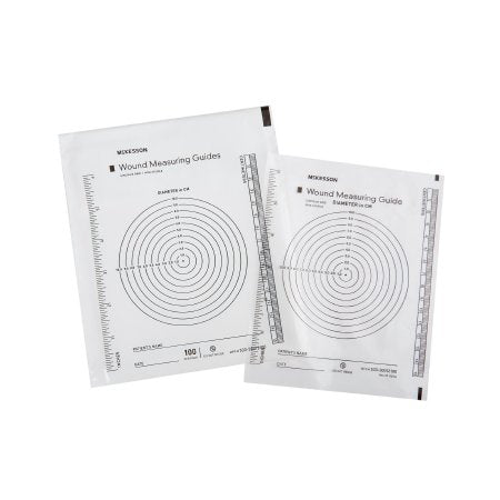 McKesson - Wound Measuring Guide Metric / English Clear Plastic 5 X 7 Inch - 533-30012100