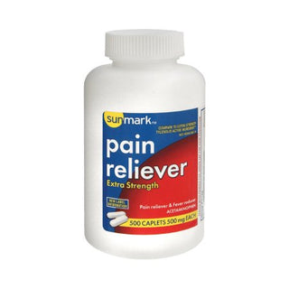 sunmark - Pain Relief 500 mg Strength Acetaminophen Caplet 500 per Bottle - 49348004214