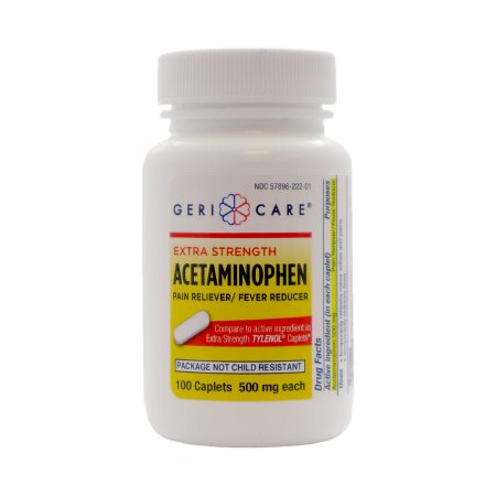 Geri-Care - Pain Relief 500 mg Strength Acetaminophen Caplet 100 per Bottle - 221.01