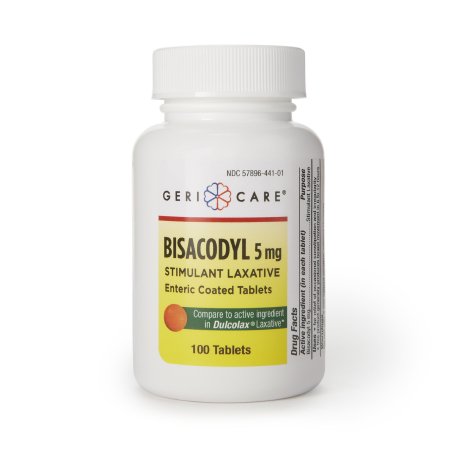Geri-Care - Laxative Tablet 100 per Bottle 5 mg Strength Bisacodyl USP - 441-01-GCP