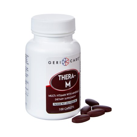 Geri-Care - Multivitamin Supplement with Minerals Caplet 100 per Bottle - 621-01-GCP