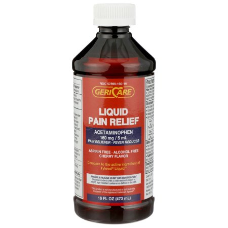 Geri-Care - Pain Relief 160 mg / 5 mL Strength Acetaminophen Liquid 16 oz. - Q101-16-GCP