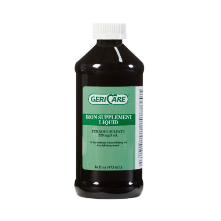 Geri-Care - Mineral Supplement Iron 220 mg Strength Liquid 16 oz. - Q701-16-GCP