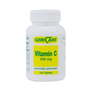 Geri-Care - Vitamin C Supplement Ascorbic Acid 250 mg Strength Tablet 100 per Bottle - 831-01-GCP