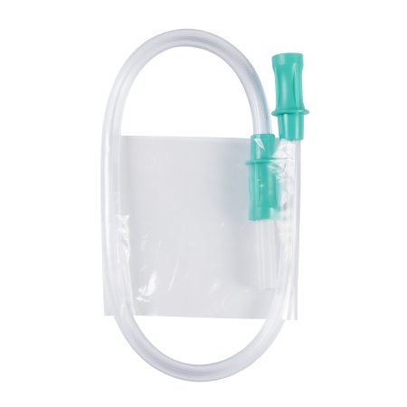 McKesson - Suction Connector Tubing 1-1/2 Foot Length 0.188 Inch I.D. Sterile Female / Male Connector Clear Ribbed OT Surface PVC - 16-66304