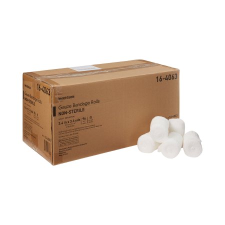 McKesson - Fluff Bandage Roll Cotton 6-Ply 3-2/5 Inch X 3-3/5 Yard Roll Shape NonSterile - 16-4063