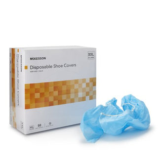 McKesson - Shoe Cover 2X-Large Shoe High Nonskid Sole Blue NonSterile - 16-3558