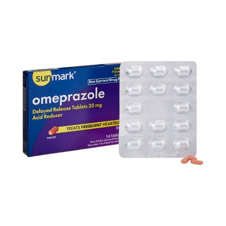 sunmark - Antacid 20 mg Strength Tablet 14 per Box - 49348084646