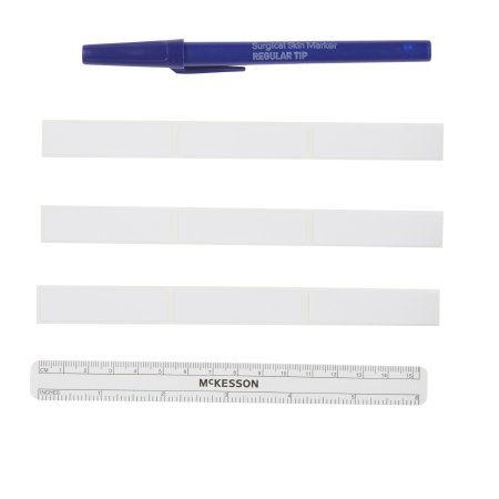McKesson - Surgical Skin Marker with Label Gentian Violet Regular Tip Ruler Sterile - 19-0752